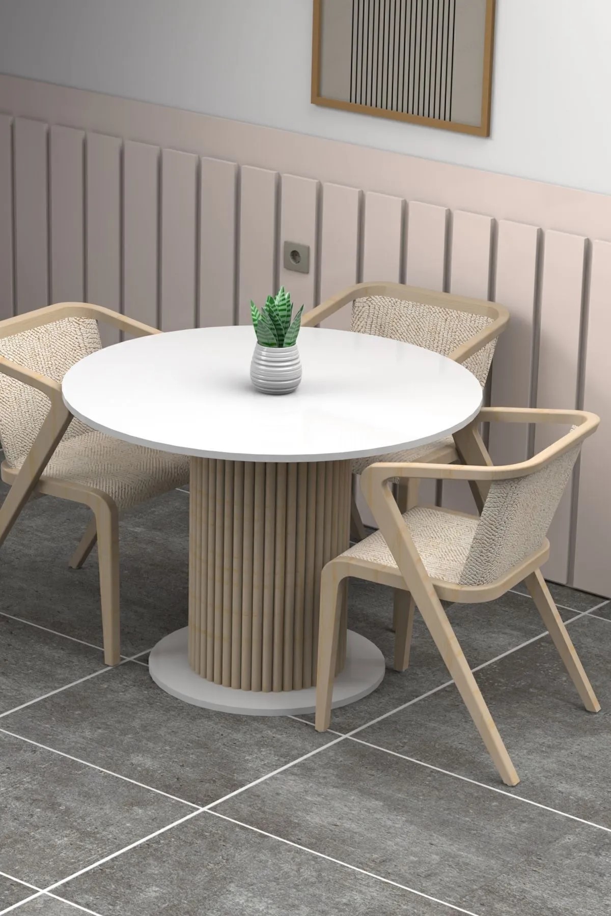 Mutfak Masası Yemek Masası Balkon Masası Ofis Mobilyası Ahşap 100x100